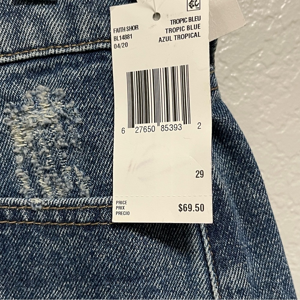 NWT Buffalo David Bitton Faith Mid Rise Distressed w Floral Embroidery Size 29 - Picture 5 of 9